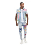 Utility Fashion Denim Vest - Montauk Blue - Smoke Rise