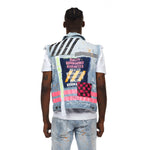 Utility Fashion Denim Vest - Montauk Blue - Smoke Rise