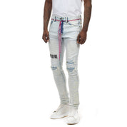 Smoke Rise Utility Fashion Jeans - Plaster Blue