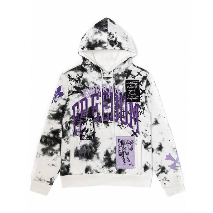 Big and Tall Tie-Dye Fashion Hoodie - Smoke Rise