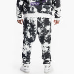 Big and Tall Tie-Dye Fashion Fleece Joggers Cloud Black - Smoke Rise