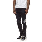 Gothic Fashion Jeans - Jet Black - Smoke Rise