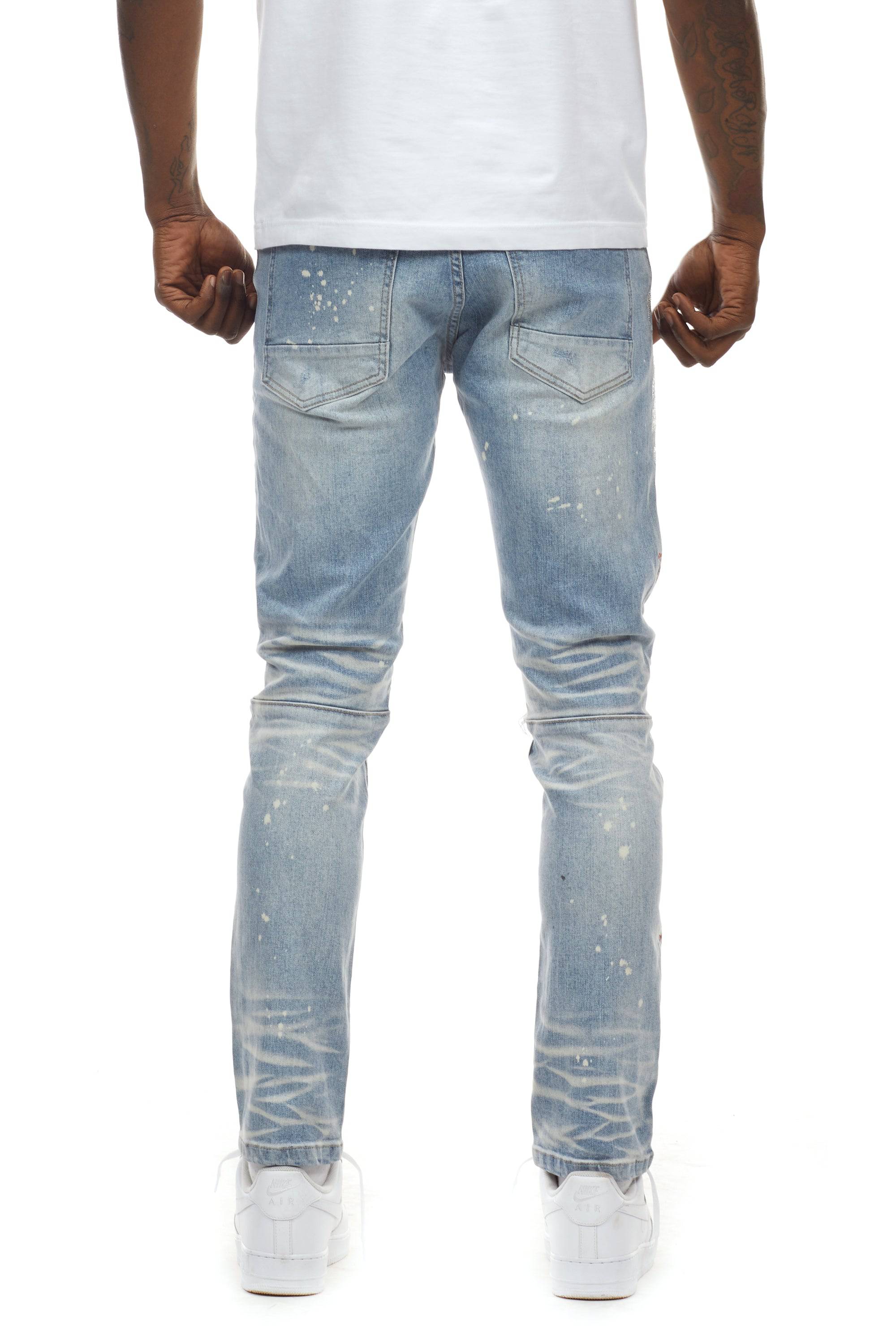 Flame Fashion Jeans - Preston Blue - Smoke Rise