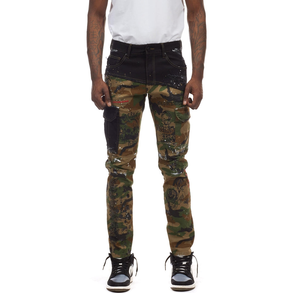 Smoke Rise Doodle Fashion Twill Pants - Wood Camo