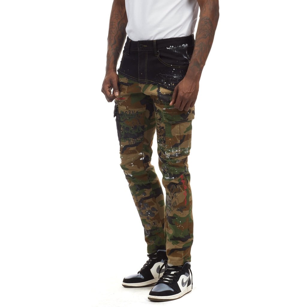 Smoke Rise Doodle Fashion Twill Pants - Wood Camo