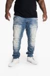 Big and Tall CLEAN ENGINEERED JEANS ELYSIAN BLUE - Smoke Rise