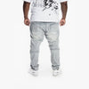 Big and Tall CLEAN ENGINEERED JEANS LIGHT GREY - Smoke Rise