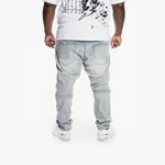 Big and Tall CLEAN ENGINEERED JEANS LIGHT GREY - Smoke Rise