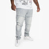 Big and Tall CLEAN ENGINEERED JEANS LIGHT GREY - Smoke Rise
