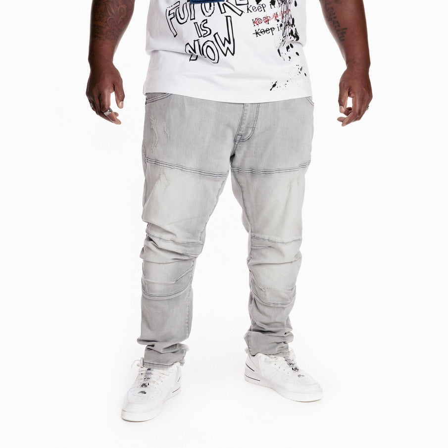 Smoke Rise Big and Tall Big and Tall Clean Engineered Jeans - Light Grey