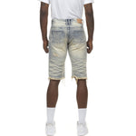 Basic Denim Shorts - Pastel Blue - Smoke Rise