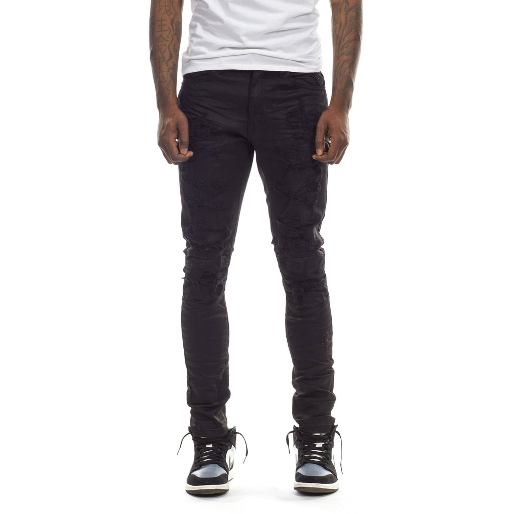 Smoke Rise Rip & Repair Jeans - Jet Black