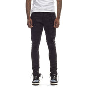 Smoke Rise Rip & Repair Jeans - Jet Black