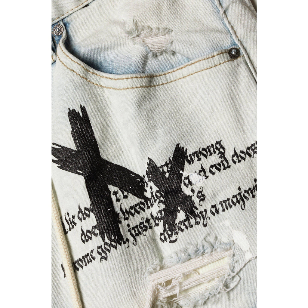 Smoke Rise Big and Tall Big and Tall Doodle Cargo Utility Shorts - Rivington Blue