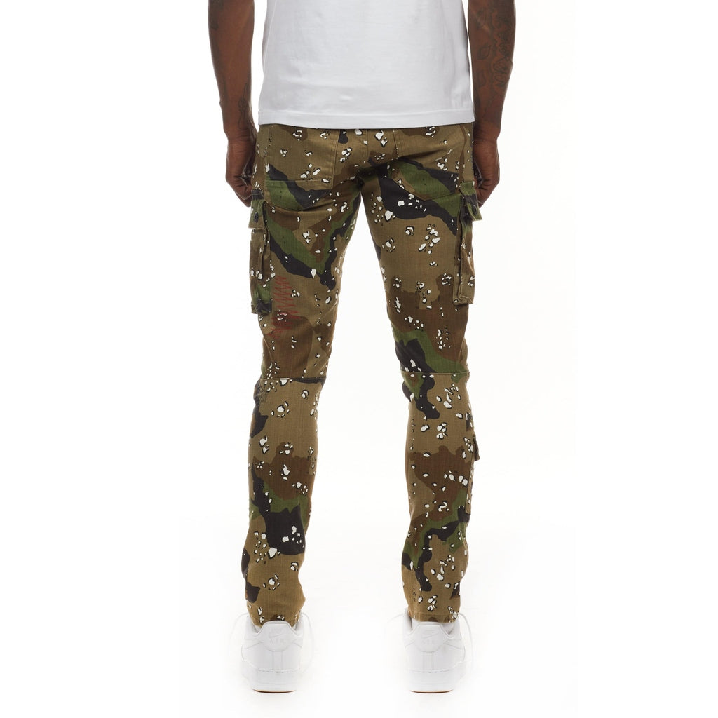 Smoke Rise Rip & Repair Cargo Pants - Fleck Camo