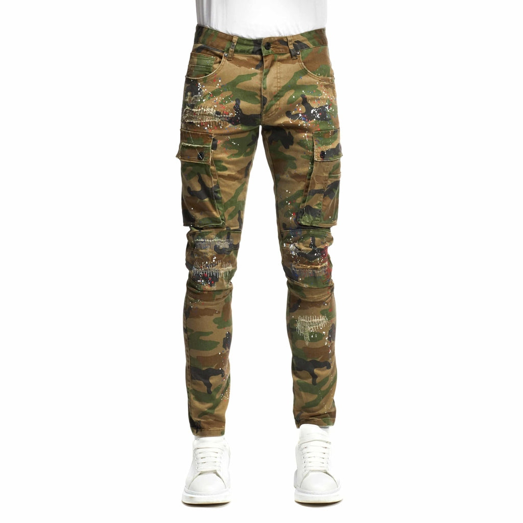 Smoke Rise Rip & Repair Cargo Pants - Wood Camo