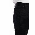 Heavy Rip & Repair Denim Shorts - Jet Black - Smoke Rise