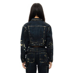 CARPENTER FASHION DENIM JACKET - Smoke Rise