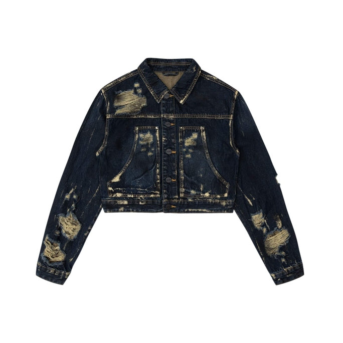 CARPENTER FASHION DENIM JACKET - Smoke Rise