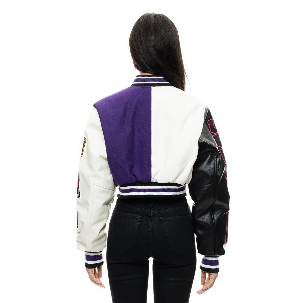 All Star Crop Varsity Jacket