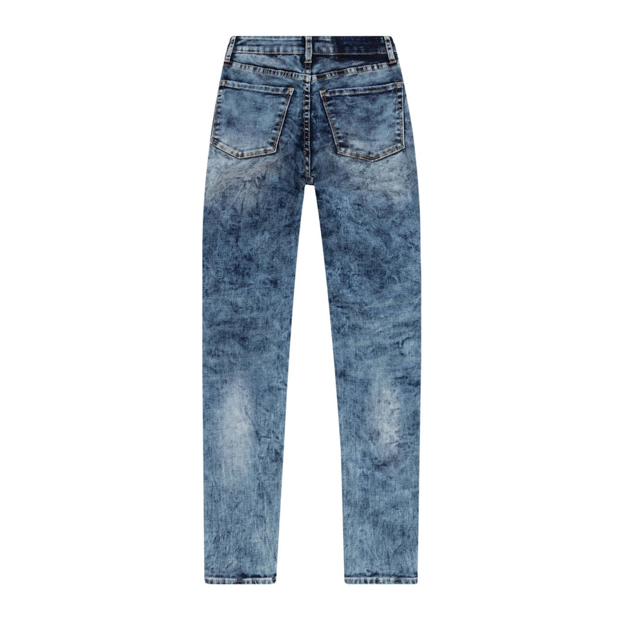 Smoke Rise RED Moto Basic Denim Pants - Fairfax Blue