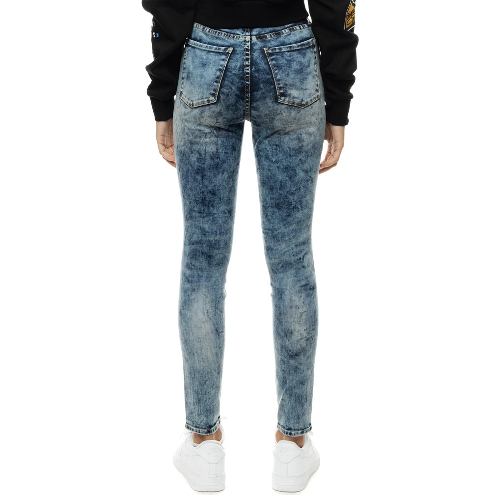 Smoke Rise RED Moto Basic Denim Pants - Fairfax Blue