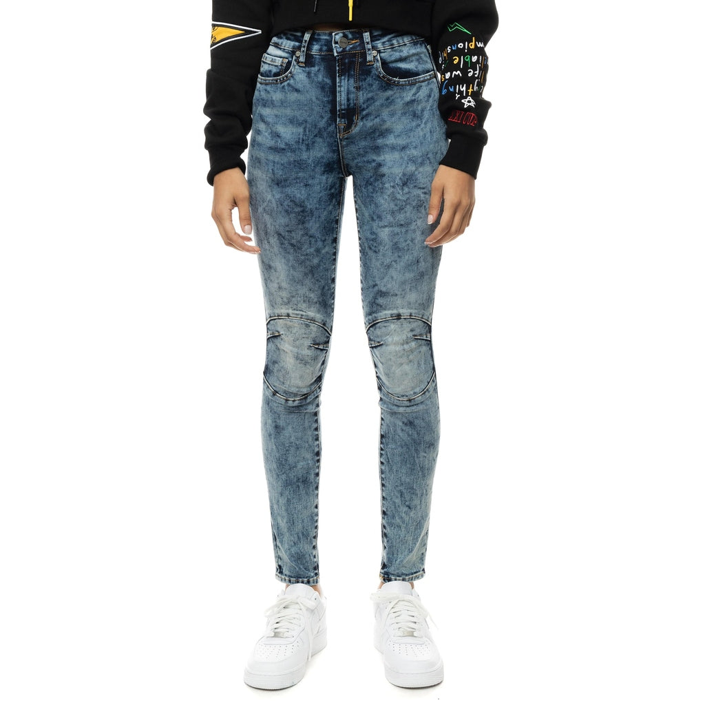 Smoke Rise RED Moto Basic Denim Pants - Fairfax Blue