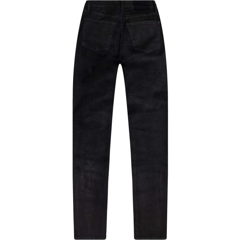 WAX COATED MOTO BASIC DENIM PANT - Smoke Rise