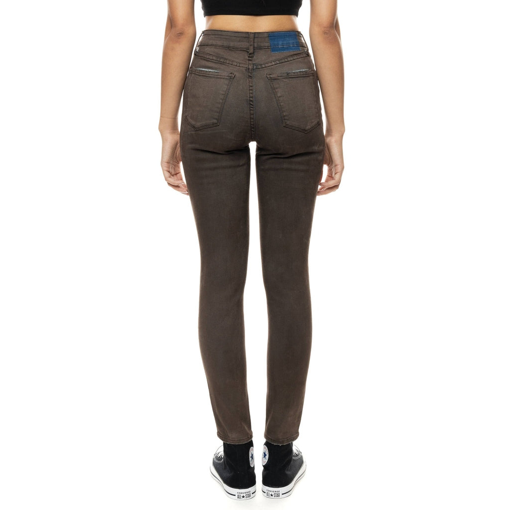 Smoke Rise RED Over Spray Fashion Denim Pants - Aztec Brown