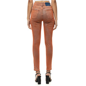 Smoke Rise RED Spray Fashion Denim Pants - Orange