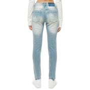 Smoke Rise RED Heavy Ripoff Semi Basic Denim Pants - Speckle Blue