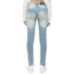 HEAVY RIP&REPAIR SEMI BASIC DENIM PANT - Smoke Rise