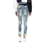 HEAVY RIP&REPAIR SEMI BASIC DENIM PANT - Smoke Rise