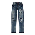 RIP&REPAIR BASIC DENIM PANT - Smoke Rise