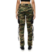 Smoke Rise RED Mixed Media Utility Fashion Twill Pants - Wood Camo