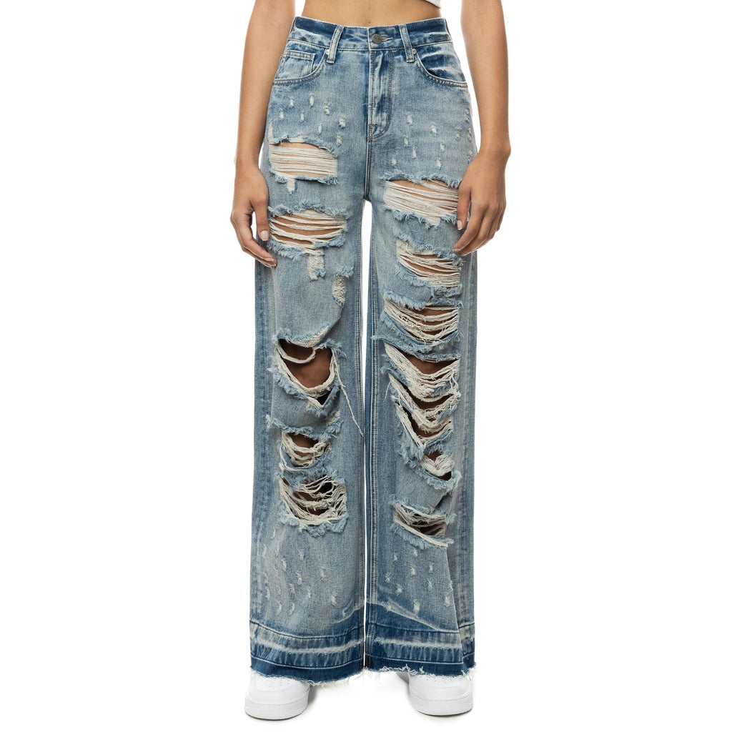 Smoke Rise RED Heavy Ripoff Fashion Denim Pants - Aspen Blue