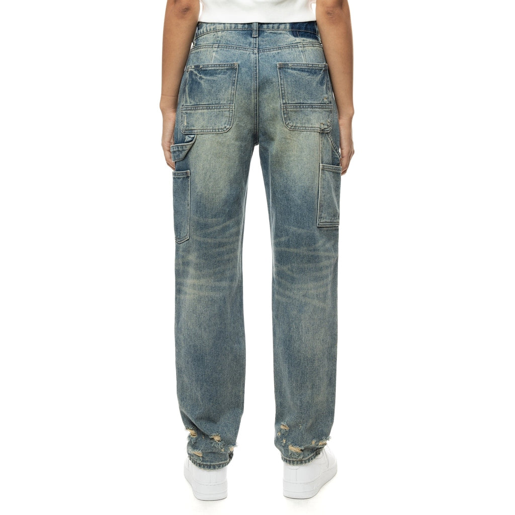 Smoke Rise RED Carpenter Fashion Denim Pants - Glen Blue