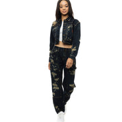 Smoke Rise RED Carpenter Fashion Denim Pants - 1920 Blue