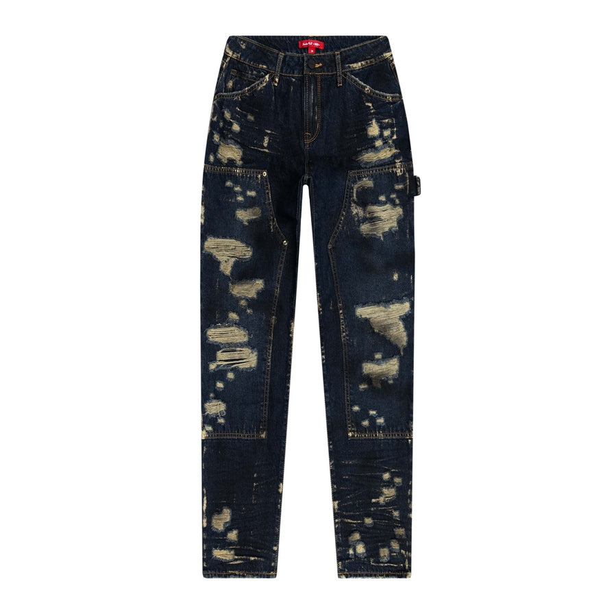 Smoke Rise RED Carpenter Fashion Denim Pants - 1920 Blue
