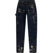 Smoke Rise RED Carpenter Fashion Denim Pants - 1920 Blue