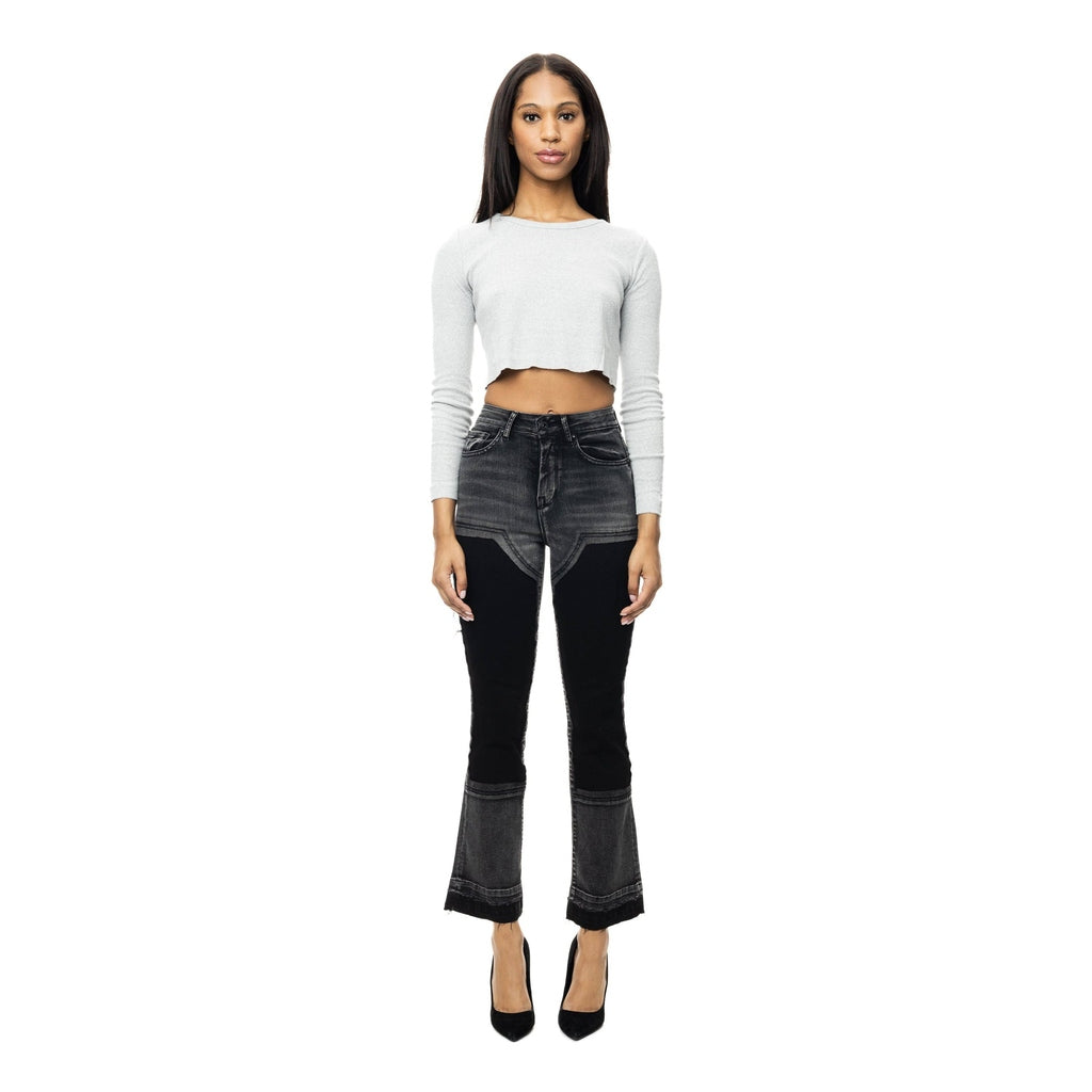 Smoke Rise RED Carpenter Fashion Denim Pants - Shooting Star Black