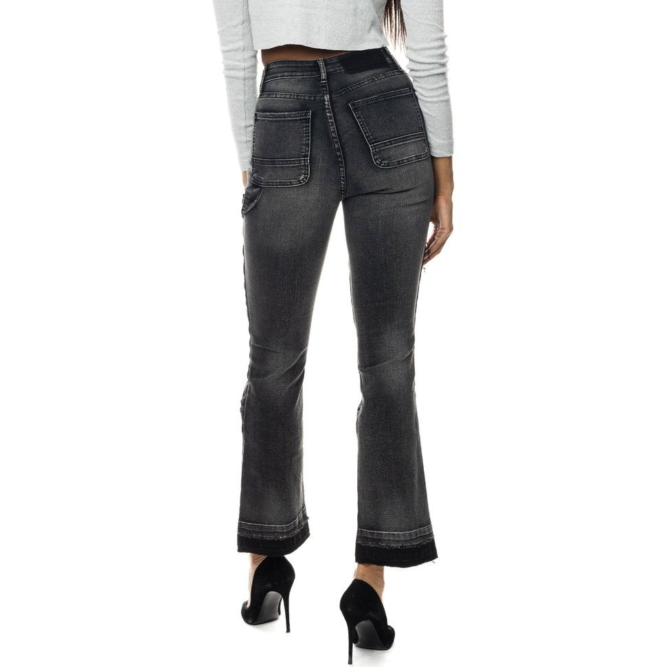 Smoke Rise RED Carpenter Fashion Denim Pants - Shooting Star Black