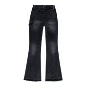 Smoke Rise RED Carpenter Fashion Denim Pants - Shooting Star Black