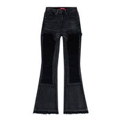 Smoke Rise RED Carpenter Fashion Denim Pants - Shooting Star Black