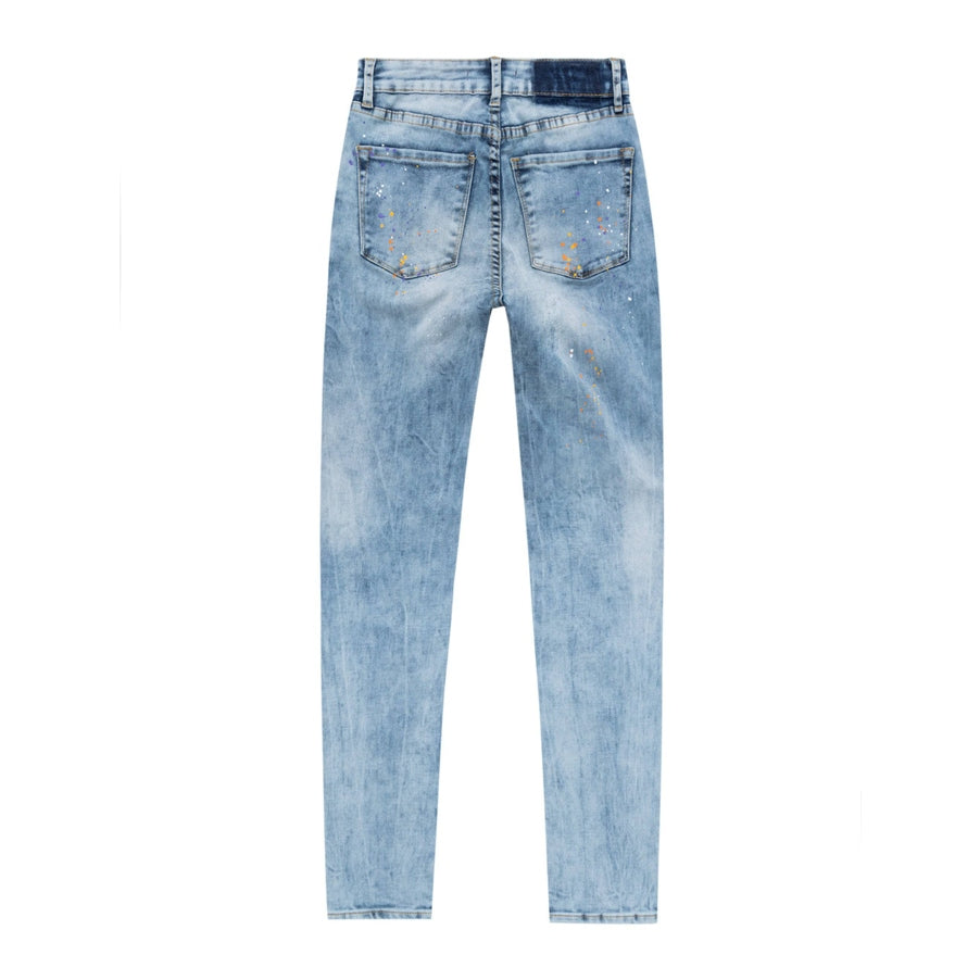 Smoke Rise RED Carpenter Fashion Denim Pants - Sunrise Blue