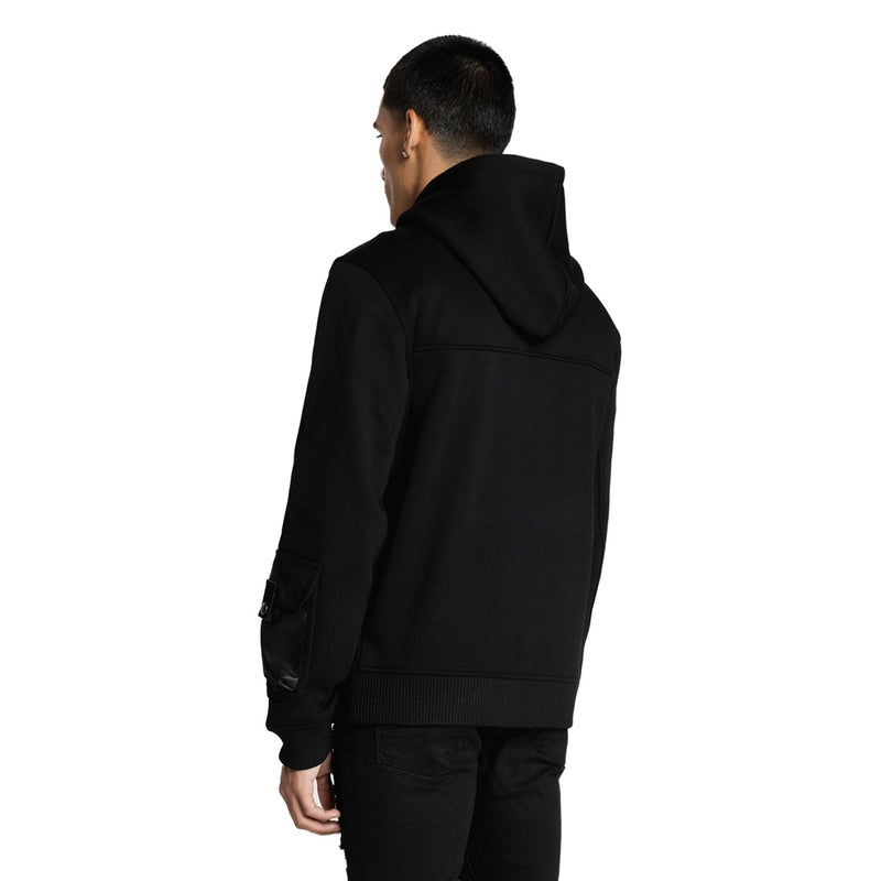 Mixed Media Utility Fleece Hoodie - Smoke Rise