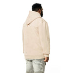 Big And Tall Mixed Media Utility Fleece Hoodie - Smoke Rise