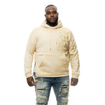 Big And Tall Metallic Print Hoodie - Smoke Rise
