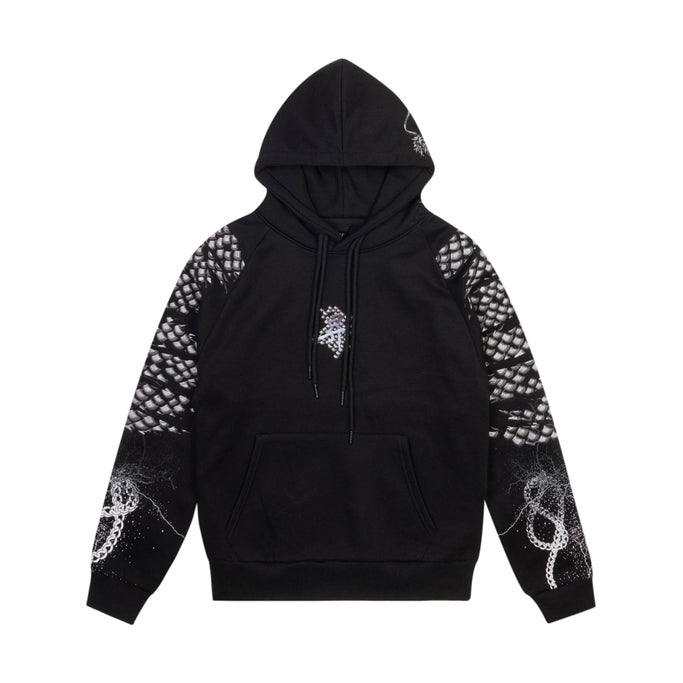 Aisan Embroidered Hoodie - Smoke Rise