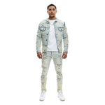 Doodle  Denim Jacket - Smoke Rise